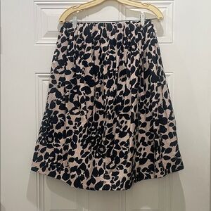 Anthropologie Maeve Strapless Dress in Animal Print- can be worn as a skirt